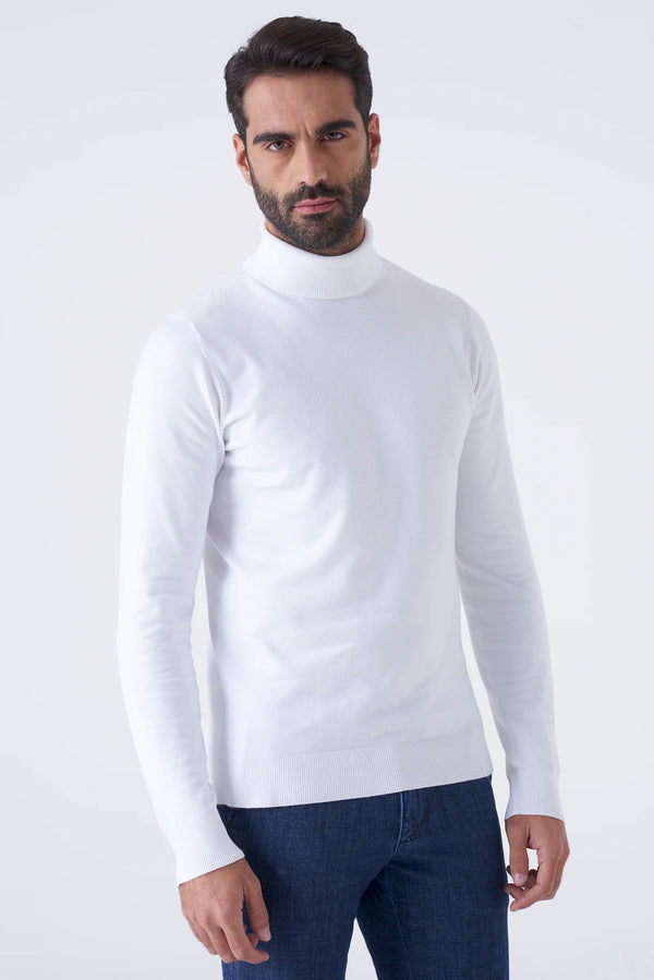 Basic solid color turtleneck