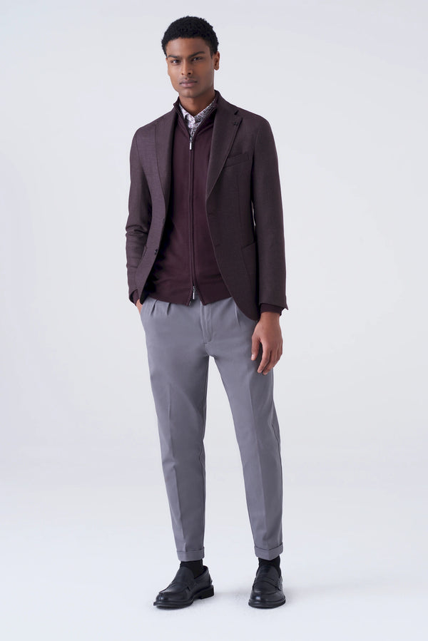 Full zip solid color cardigan