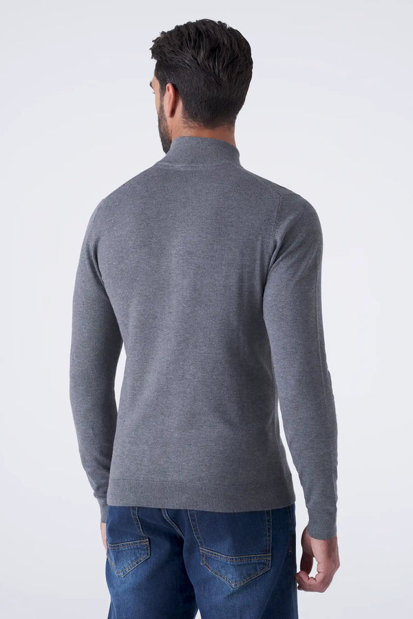 Full zip solid color cardigan