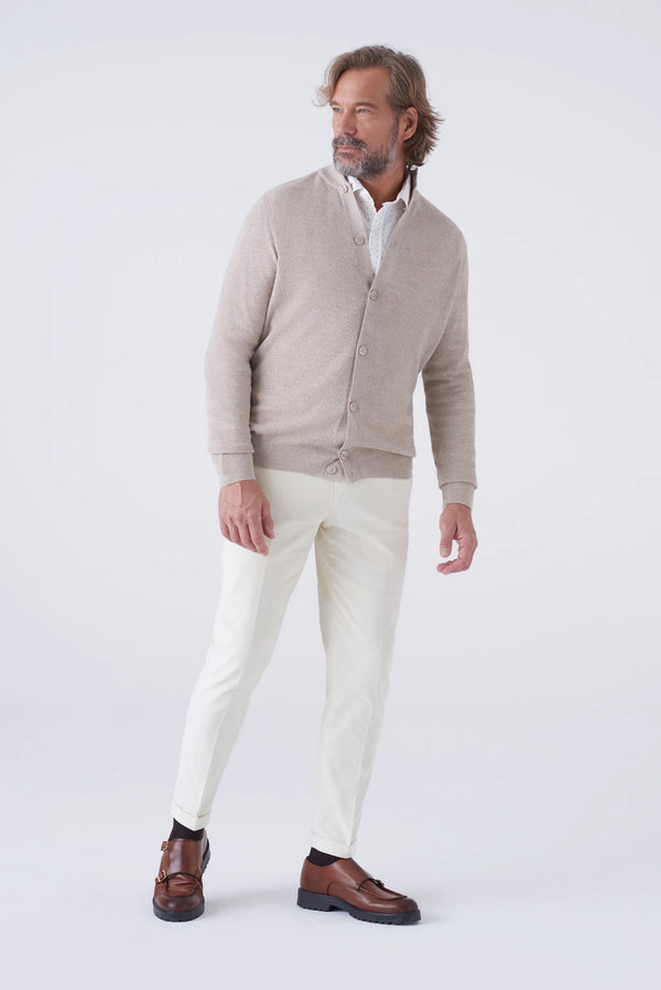 Merino Wool Turtleneck Cardigan