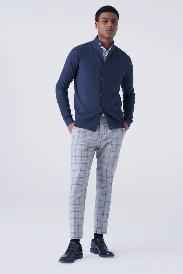 Merino Wool Turtleneck Cardigan