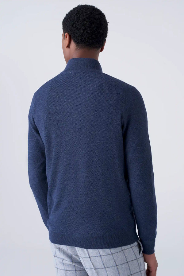Merino Wool Turtleneck Cardigan
