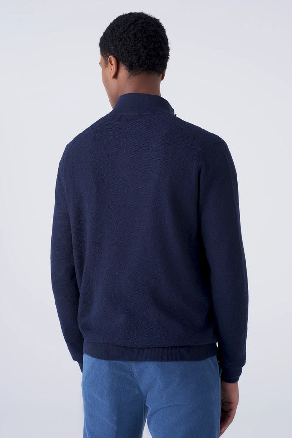 Merino Wool Turtleneck Cardigan