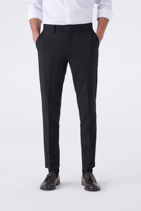 Classic solid color trousers