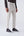 High-waisted trousers and long faux fur