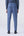High-waisted trousers and long faux fur