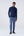 High-waisted trousers and long faux fur