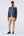 High-waisted trousers and long faux fur
