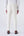 Cream velvet trousers with pinstripes