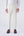 Cream velvet trousers with pinstripes