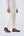 Cream velvet trousers with pinstripes