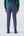 Pantaloni fil a fil blu in misto lana