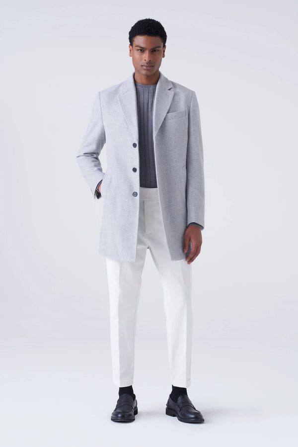 Classic wool blend coat