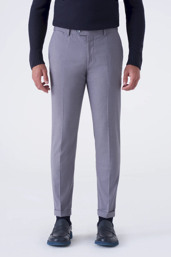 Classic solid color trousers