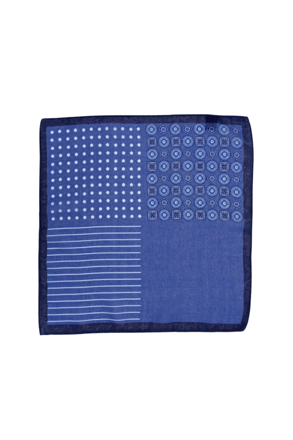 Fazzoletto da Taschino Fantasia celeste