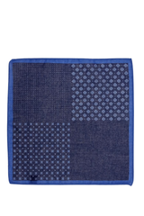 Fazzoletto da Taschino Fantasia Blu navy