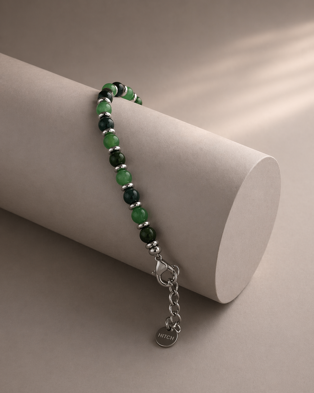 Bracciale pietre verdi naturali