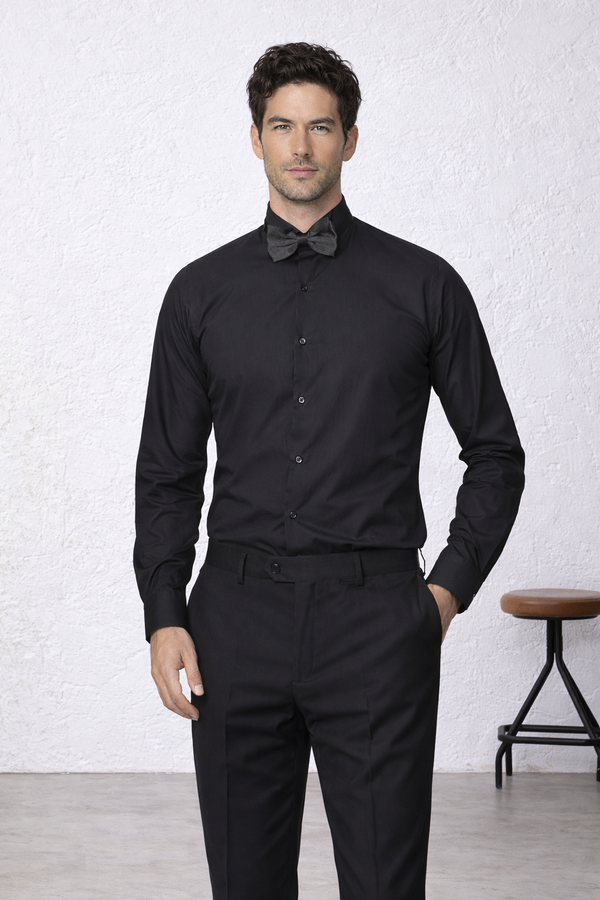 Camicia collo diplomatico slim fit