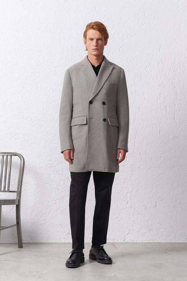 Cappotto Doppiopetto Trapuntato