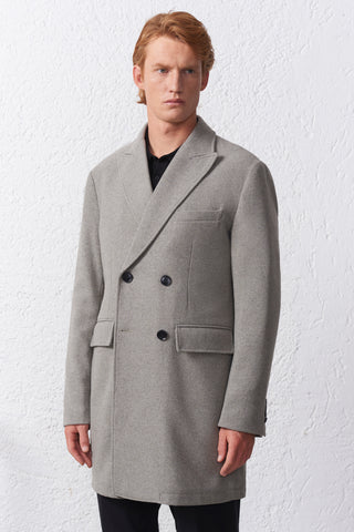 Cappotto Doppiopetto Trapuntato