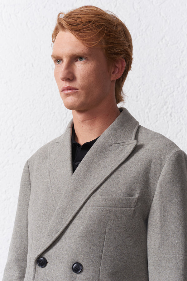 Cappotto Doppiopetto Trapuntato