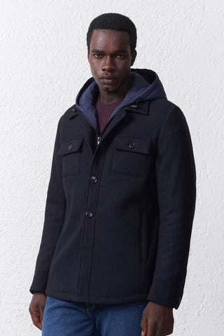 Cappotto con Cappuccio Removibile