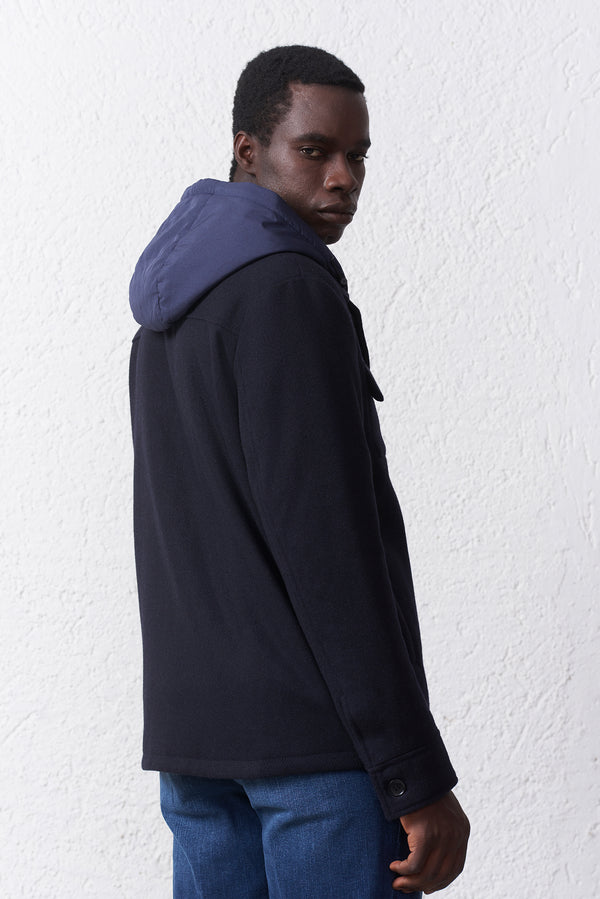 Cappotto con Cappuccio Removibile