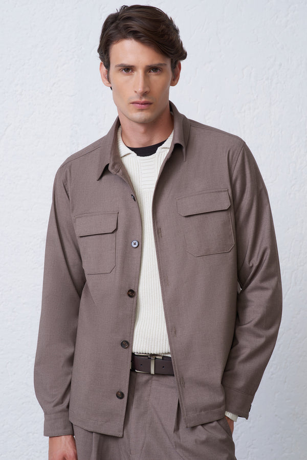 Overshirt in Lana