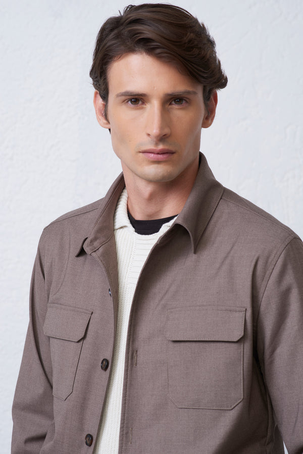 Overshirt in Lana