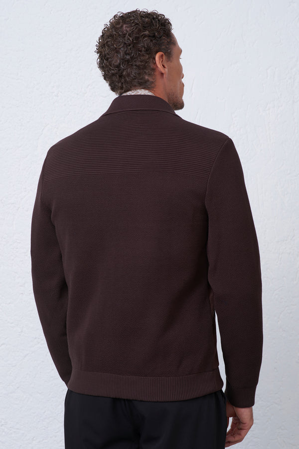 Overshirt Effetto Suede e Maglia