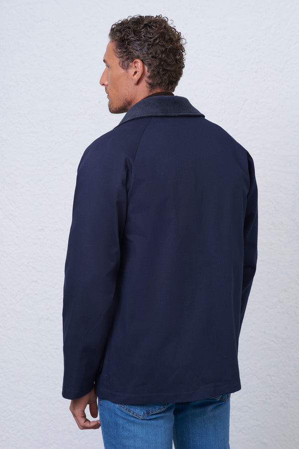 Overshirt in Cotone con Fodera in Flanella Uomo