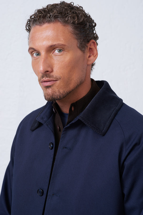 Overshirt in Cotone con Fodera in Flanella Uomo