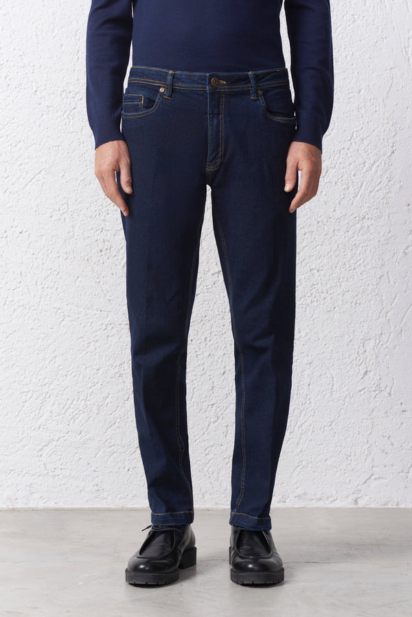 Jeans Uomo 5 Tasche Rinse Wash