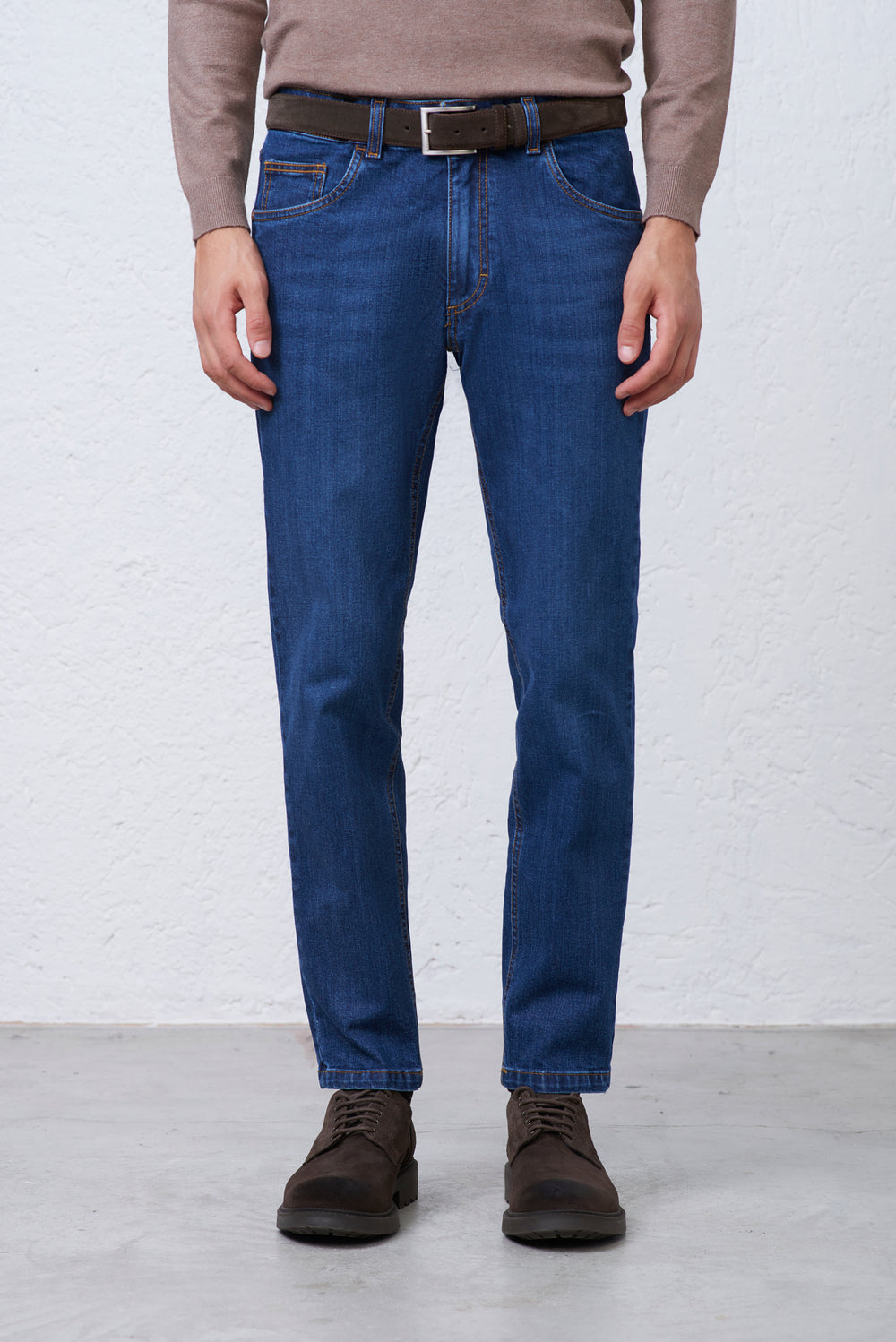 Jeans Slim Fit Stretch in Cotone Uomo