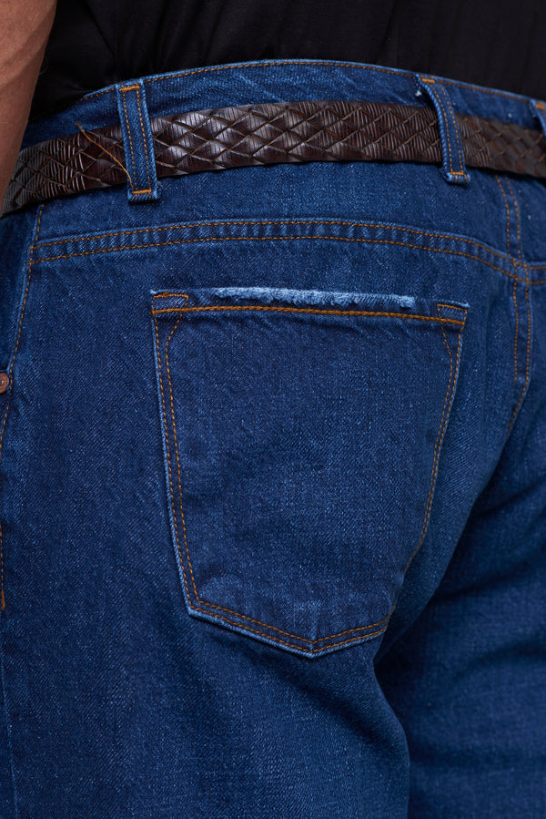 Jeans Regular Fit in Cotone Riciclato