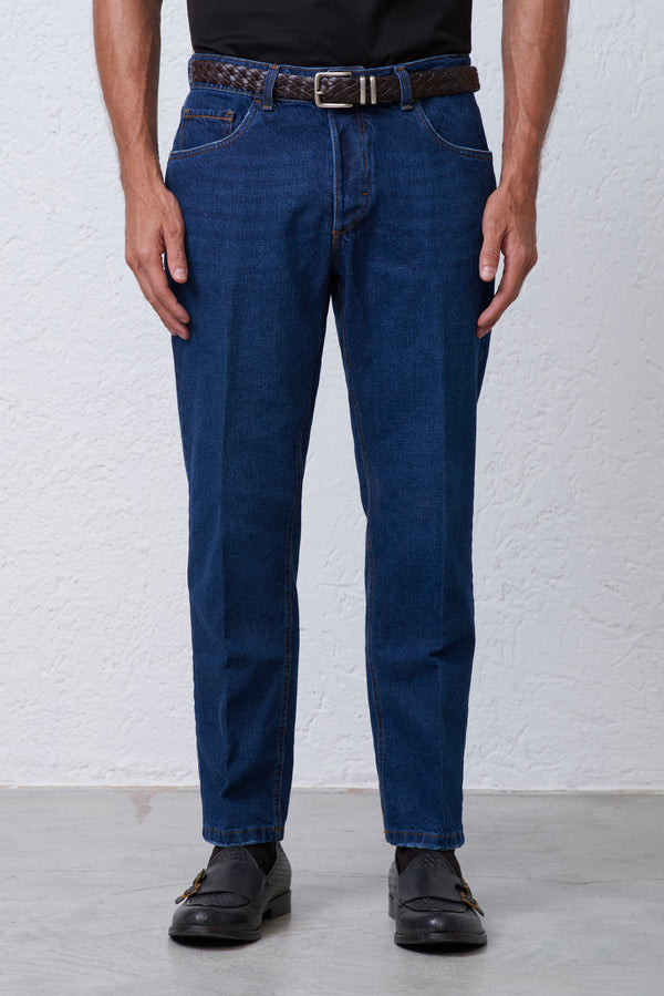 Jeans Regular Fit in Cotone Riciclato