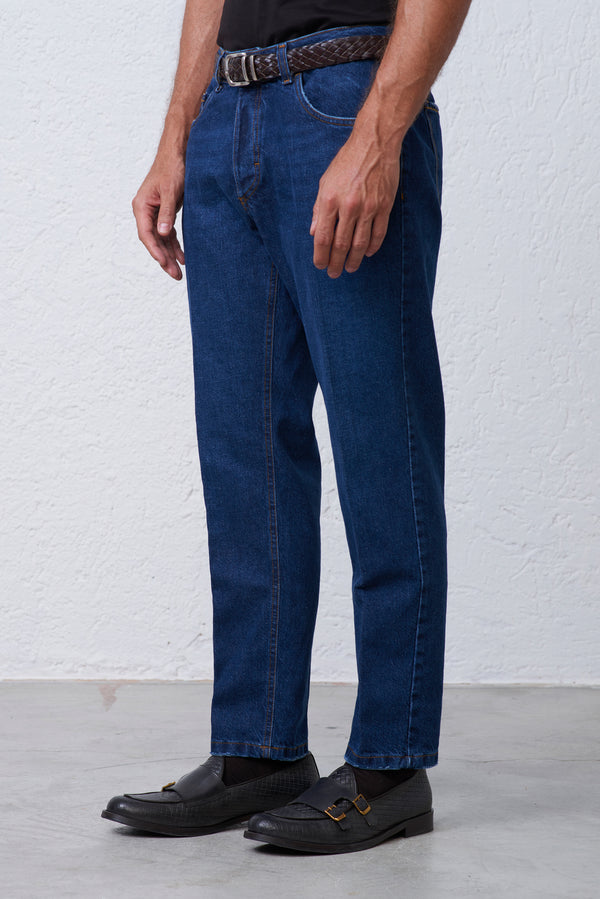Jeans Regular Fit in Cotone Riciclato