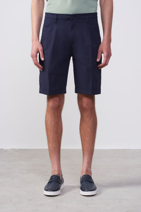 Bermuda in Seersucker