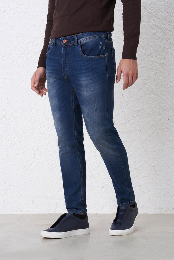 Jeans Slim Fit Cinque Tasche Sabbiato