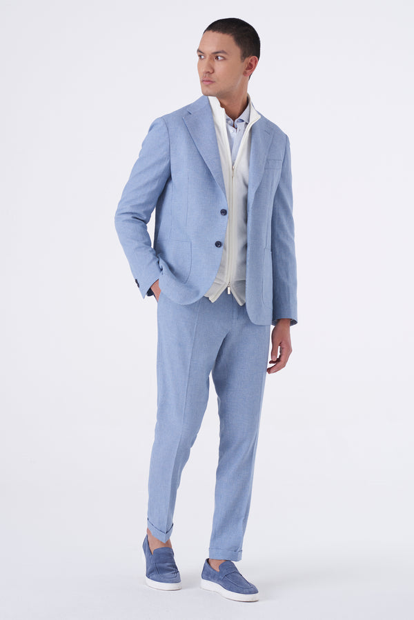 Deconstructed Linen Blend Jacket