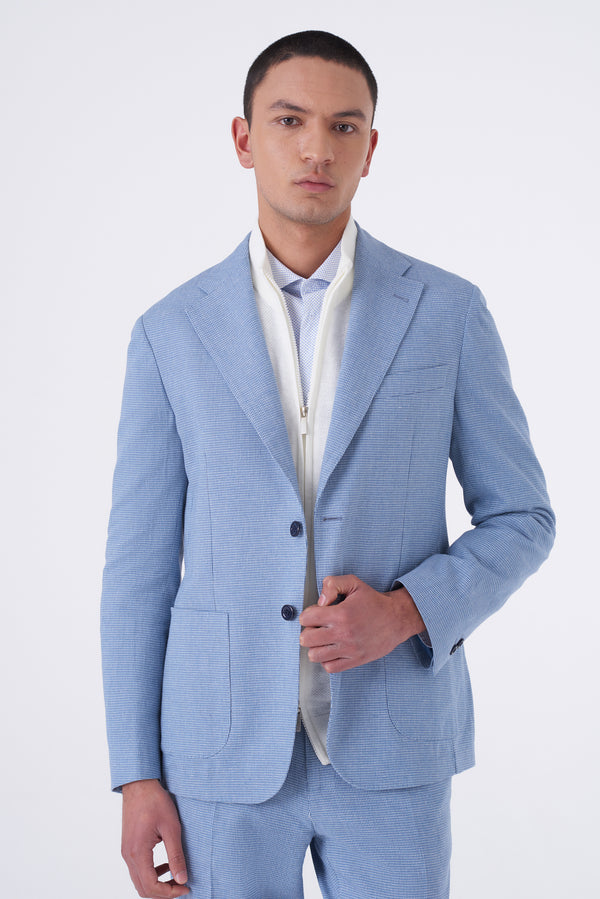Deconstructed Linen Blend Jacket