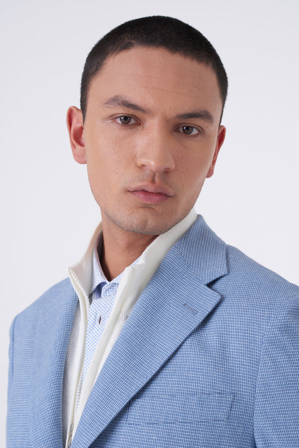 Deconstructed Linen Blend Jacket