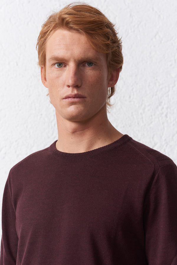 Maglia Girocollo Misto Lana Merinos