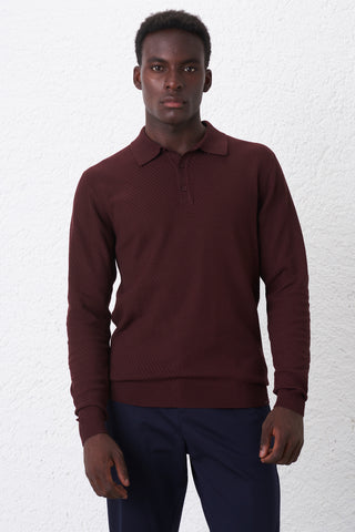 Polo tessuto operato Diagonale