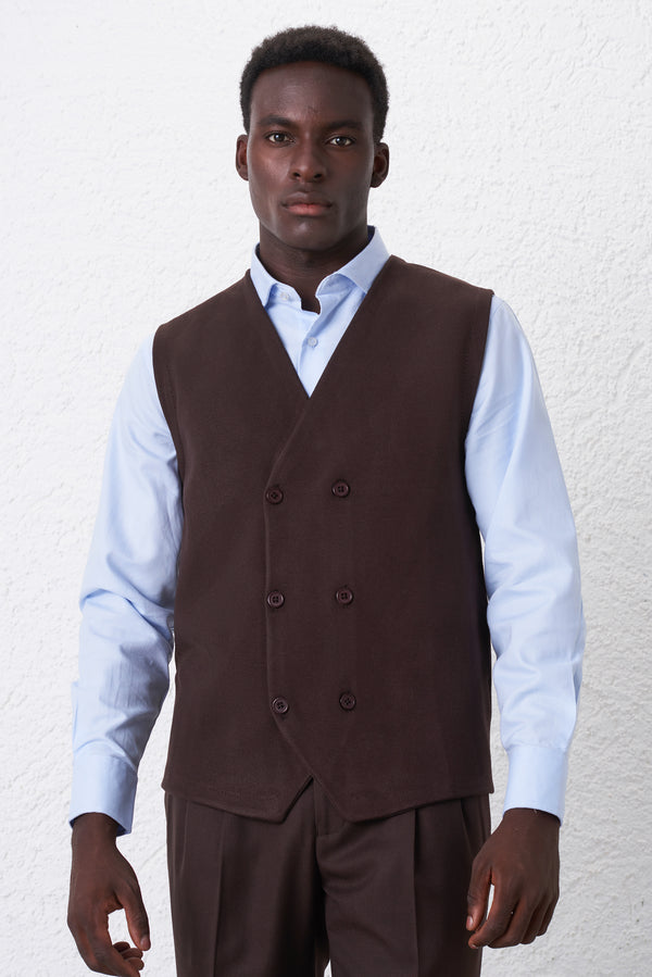 Gilet Doppiopetto Calato Chicco di Riso