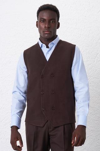 Gilet Doppiopetto Calato Chicco di Riso