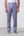 Pantalone  misto lino Celeste con Coulisse e Fit Relax