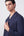 Giacca Doppiopetto Blu Misto Cotone/Lino