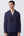 Giacca Doppiopetto Blu Misto Cotone/Lino