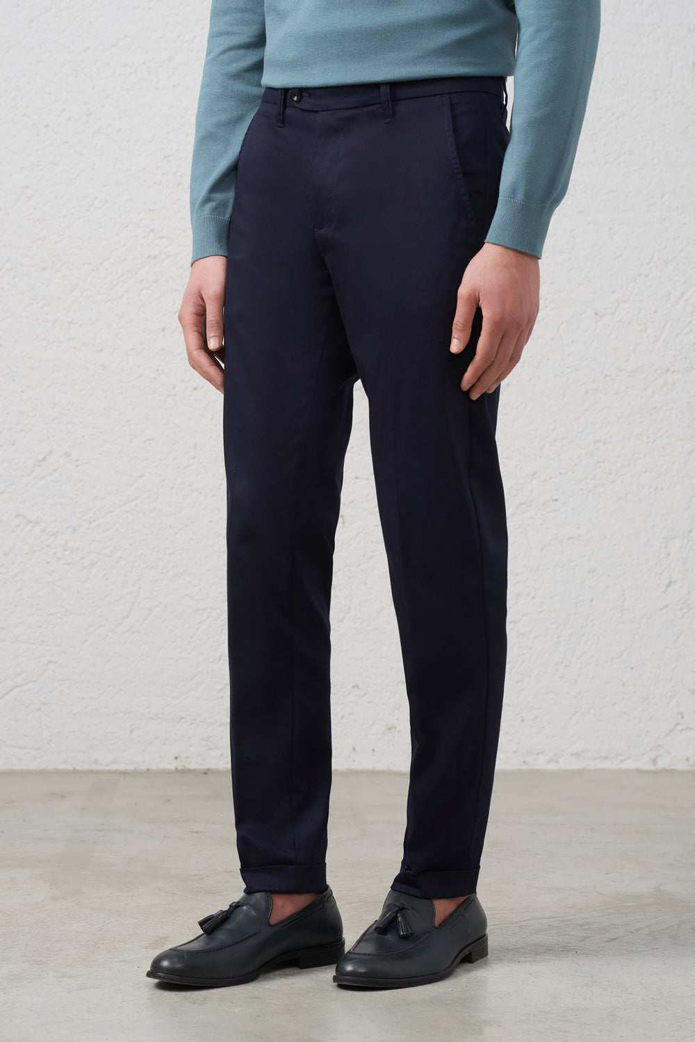 Pantalone  Slim Fit con Risvolto